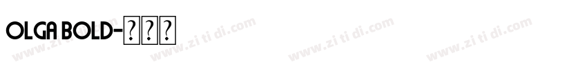 Olga Bold字体转换